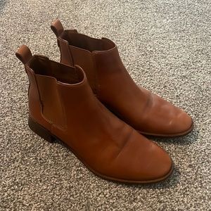 Tory Burch Brown Leather Booties